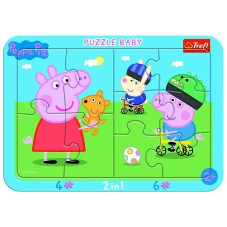 PUZZLE RAMKOWE ŚWINKA PEPPA 10 ELEMENTÓW TREFL 2+