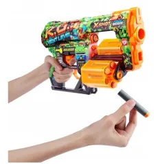WYRZUTNIA BLASTER X-SHOT SKINS DREAD K.O. Z 12 STRZAŁKAMI ZURU 8+