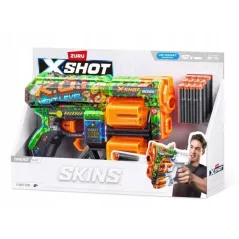 WYRZUTNIA BLASTER X-SHOT SKINS DREAD K.O. Z 12 STRZAŁKAMI ZURU 8+