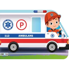AMBULANS. KOLOROWANKA Z NAKLEJKAMI