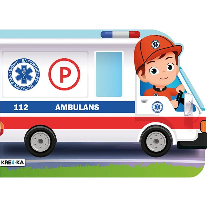 AMBULANS. KOLOROWANKA Z NAKLEJKAMI