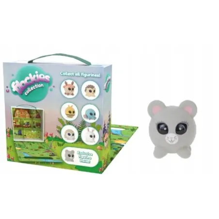 FLOCKIES SERIA 4 LEŚNA POLANA WALIZKA DOMEK + MILA MYSZ TM TOYS 3+