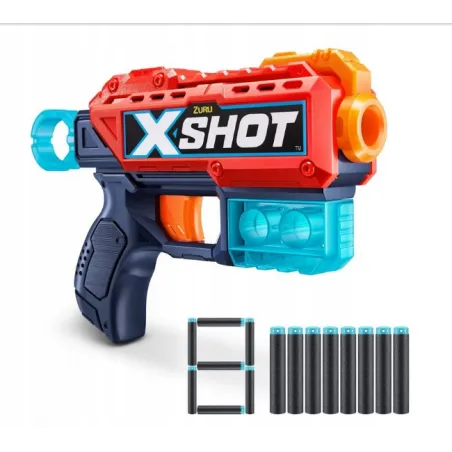 X-SHOT PISTOLET BLASTER KICKBACK + 8 STRZAŁE KZURU 8+
