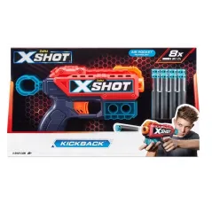X-Shot Pistolet Blaster Kickback + 8 Strzałe Kzuru 8+