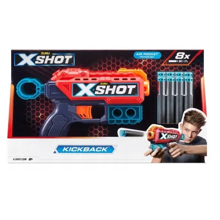 X-Shot Pistolet Blaster Kickback + 8 Strzałe Kzuru 8+