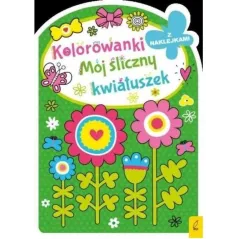 MÓJ ŚLICZNY KWIATUSZEK. KOLOROWANKA Z NAKLEJKAMI