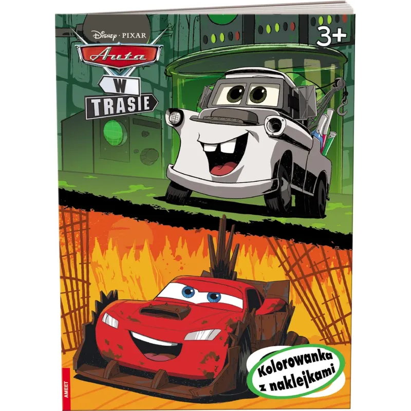 Disney Pixar Auta w trasie naklejam i koloruję NA9131