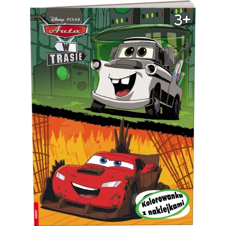 Disney Pixar Auta w trasie naklejam i koloruję NA9131