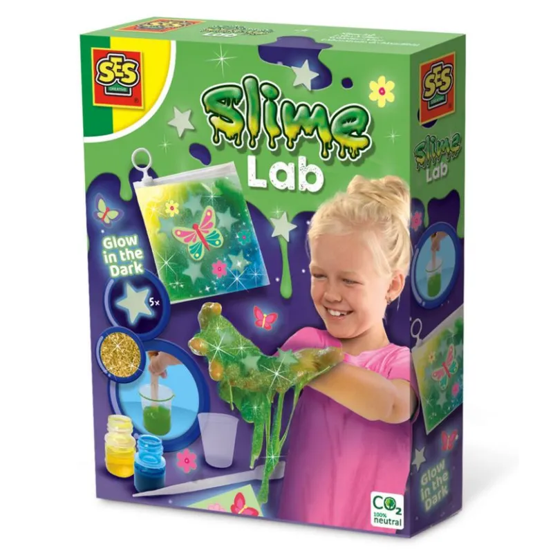 ZESTAW SLIME ŚWIECĄCY W CIEMNOŚCI SES CREATIVE 5+