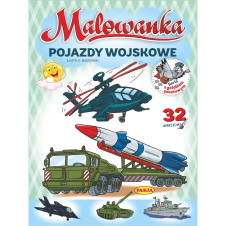 Pojazdy Wojskowe. Malowanka Z Naklejkami