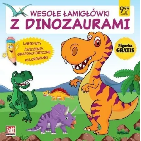 Wesołe Łamigłówki Dinozaury + Figurka