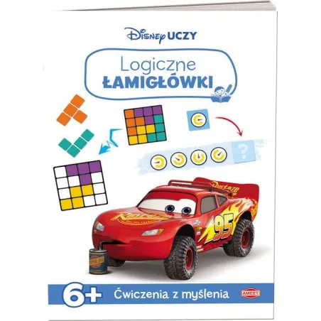 Disney Uczy Auta Logiczne Łamigłówki 6+