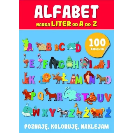 ALFABET. NAUKA LITER Z NAKLEJKAMI