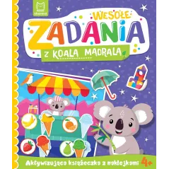 Wesołe zadania z koalą mądralą. Aktywizująca książeczka z naklejkami 4 Katarzyna Łanocha