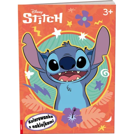 DISNEY STITCH. KOLOROWANKA Z NAKLEJKAMI 3+ - Ameet
