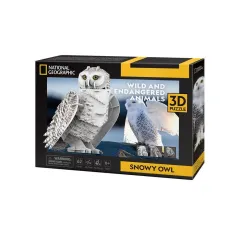 ŚNIEŻNA SOWA PUZZLE 3D NATIONAL GEOGRAPHIC 8+