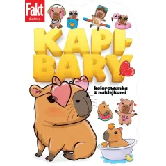 KAPIBARY KOLOROWANKA Z NAKLEJKAMI
