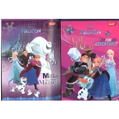 ZESZYT BRULION A5 W KRATKĘ 16 KARTEK DISNEY KRAINA LODU - Unipap