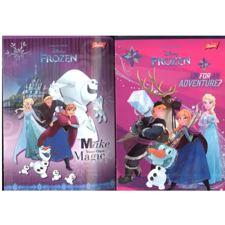 ZESZYT BRULION A5 W KRATKĘ 16 KARTEK DISNEY KRAINA LODU - Unipap