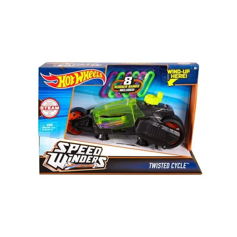 AUTONAKRĘCIAKI WYŚCIGÓWKI HOT WHEELS  TWISTED CYCLE 4+