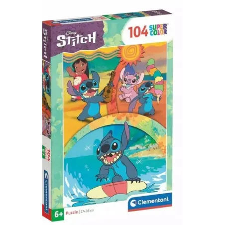 PUZZLE STITCH DISNEY 104 ELEMENTY CLEMENTONI 6+