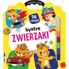 BYSTRE ZWIERZAKI. KOLOROWANKA Z KREDKĄ