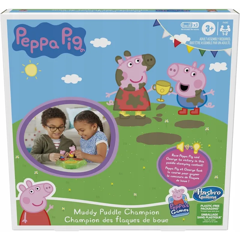 ŚWINKA PEPPA GRA ZRĘCZNOŚCIOWA BŁOTNISTY MISTRZ KAŁUŻY HASBRO 3+