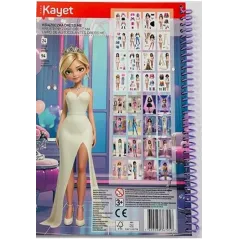 KAYET KSIĄŻECZKA DLA DZIEWCZYNEK FASHION GIRL 3+