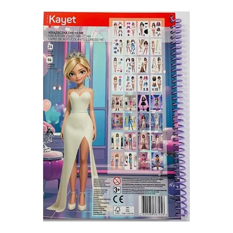 KAYET KSIĄŻECZKA DLA DZIEWCZYNEK FASHION GIRL 3+