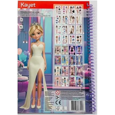 KAYET KSIĄŻECZKA DLA DZIEWCZYNEK FASHION GIRL 3+