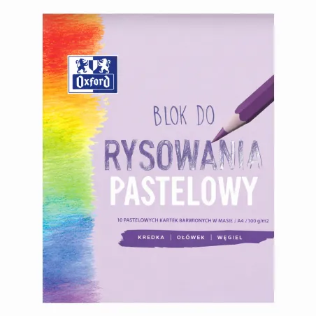 Blok Rysunkowy Pastelowy 10 Arkuszy A4 Oxford