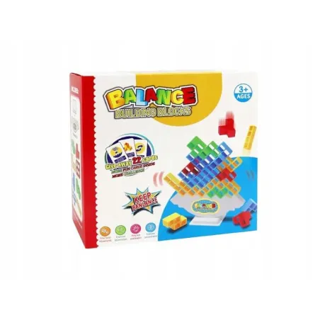 KLOCKI LOGICZNE 3D UKŁADANKA TETRIS WIEŻA 16 ELEMENTÓW 3+