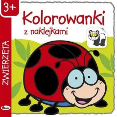 KOLOROWANKI Z NAKLEJKAMI ZWIERZĘTA 3+ - AWM