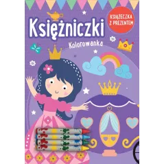 KSIĘŻNICZKI. KOLOROWANKA Z KREDKAMI
