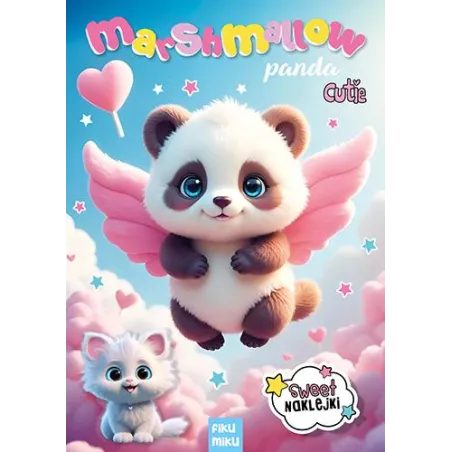 Panda. Marshmallow. Kolorowanka Z Naklejkami