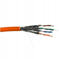 KABEL SECURITYNET SKRĘTKA U/FTP KAT.6A CU LSZH DCA 500M POMARAŃCZOWY