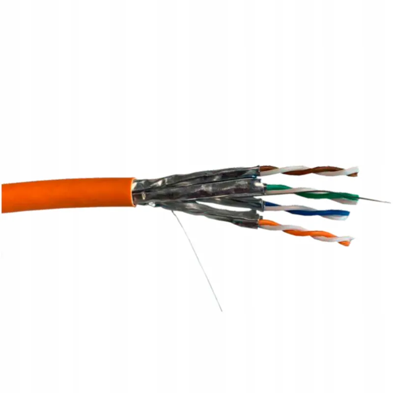 KABEL SECURITYNET SKRĘTKA U/FTP KAT.6A CU LSZH DCA 500M POMARAŃCZOWY