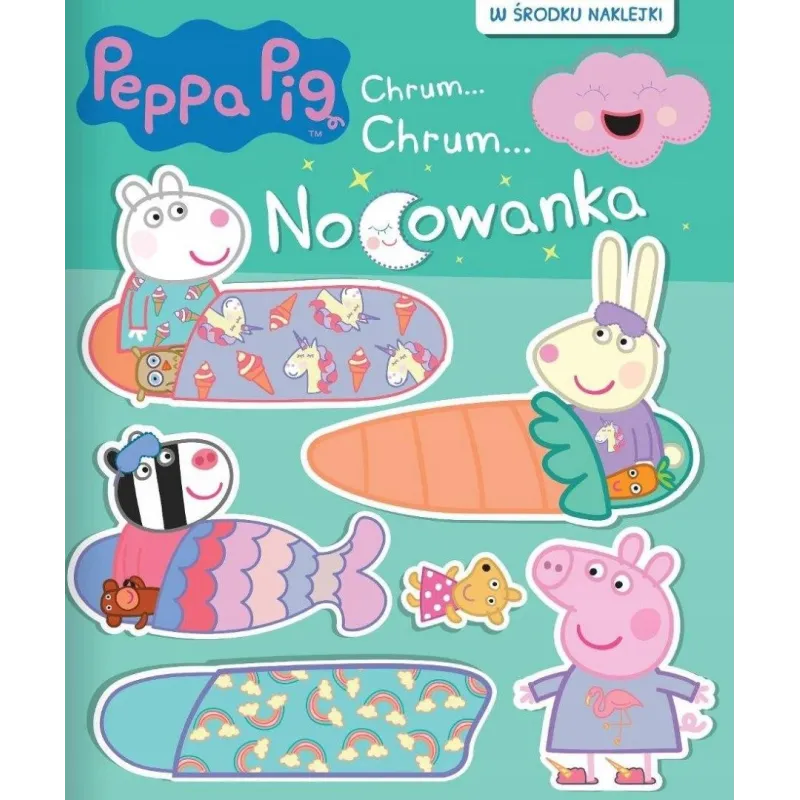 ŚWINKA PEPPA. NOCOWANKA. KSIĄŻECZKA Z NAKLEJKAMI - Media Service Zawada