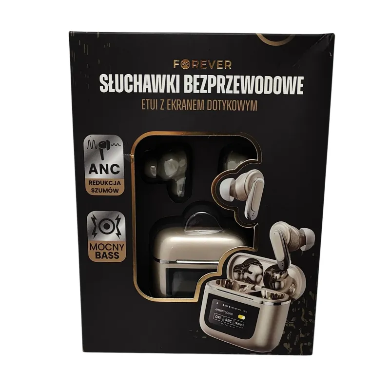 SŁUCHAWKI DOUSZNE TWS-400 Z ETUI ŁADUJĄCYM FOREVER
