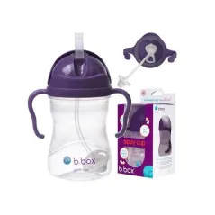 Bidon Niekapek Ze Słomką Fioletowy 240 Ml B.box 6M+