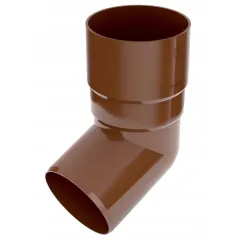KOLANO RYNNY BRYZA PVC BRĄZOWE 90MM 67,5°