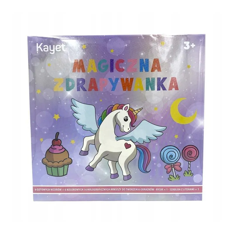 JEDNOROŻEC. MAGICZNA ZDRAPYWANKA 3+
