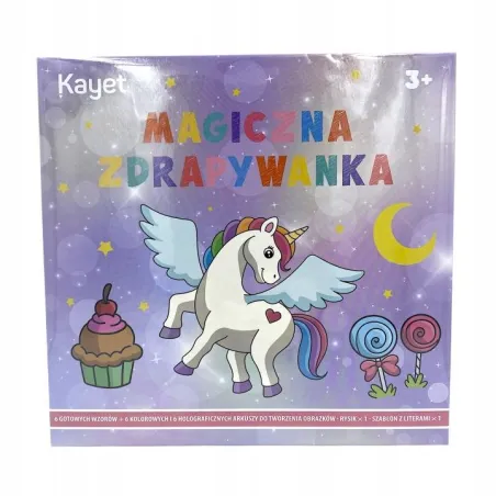 JEDNOROŻEC. MAGICZNA ZDRAPYWANKA 3+