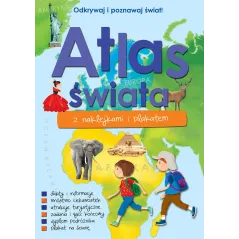 ATLAS ŚWIATA Z NAKLEJKAMI I PLAKATEM - Wilga