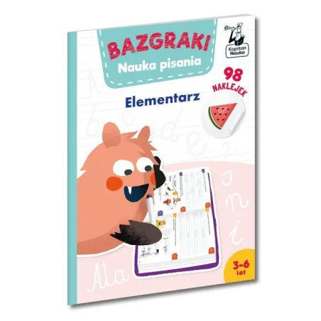 Bazgraki. Nauka Pisania. Elementarz Z Naklejkami 3-6 Lat Kapita Nauka Bazgraki. Nauka Pisania. Elementarz Z Naklejkami 3-6 Lat Kapita Nauka