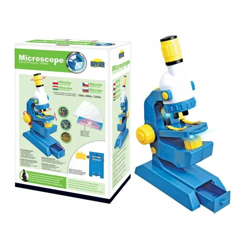 MIKROSKOP EDUKACYJNY DLA DZIECI POWIĘKSZENIE 1200x 4159