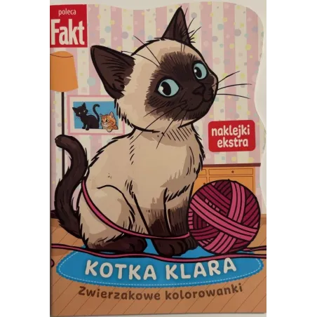 Kotka Klara. Zwierzakowe Kolorowanki Z Naklejkami