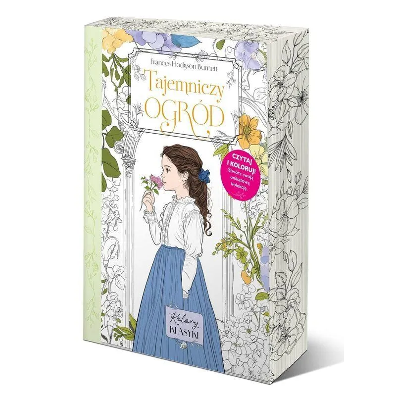 Tajemniczy ogród. Kolory klasyki ilustrowane brzegi Frances Hodgson Burnett