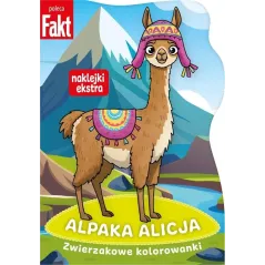 ALPAKA ALICJA. ZWIERZAKOWE KOLOROWANKI Z NAKLEJKAMI