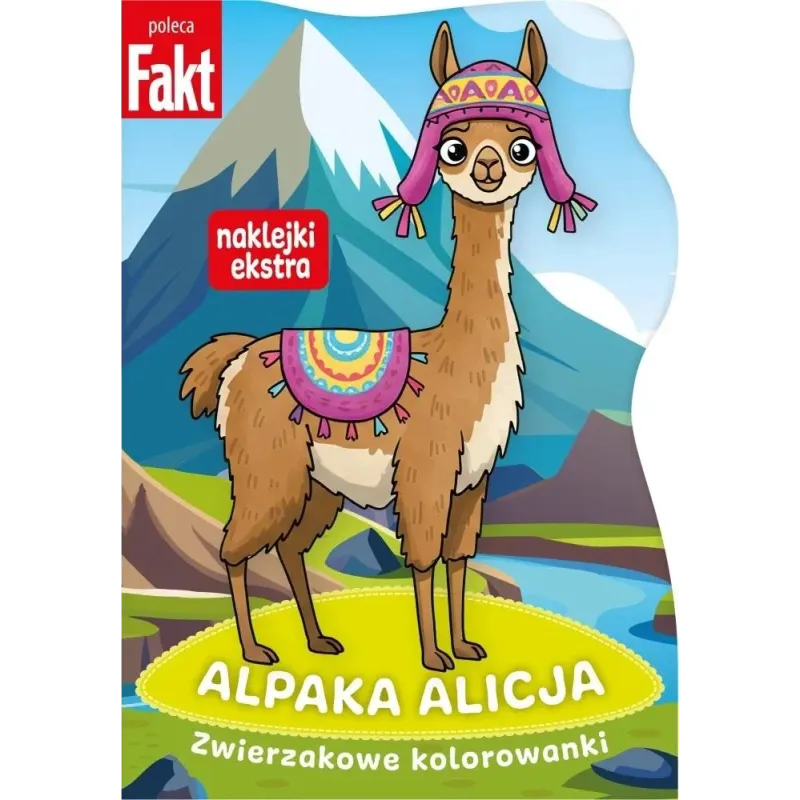 ALPAKA ALICJA. ZWIERZAKOWE KOLOROWANKI Z NAKLEJKAMI